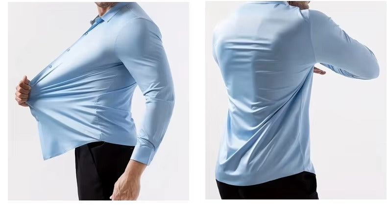 Knitterfreies Slim-Fit-Hemd